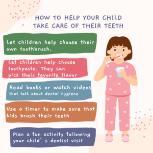 how to help your child
take care of their teeth