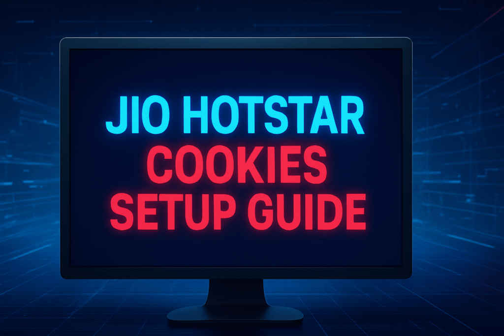 Jio Hotstar Cookies Setup Guide